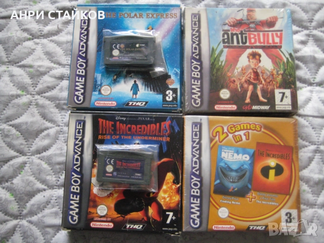 Продавам игри за Nintendo GBA SP и Gameboy