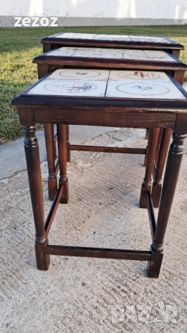 Масички с плочки-3бр, снимка 7 - Маси - 53254103