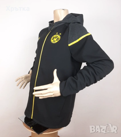 Puma Borussia Dortmund - Оригинално мъжко горнище размер XL, снимка 3 - Спортни дрехи, екипи - 53570594