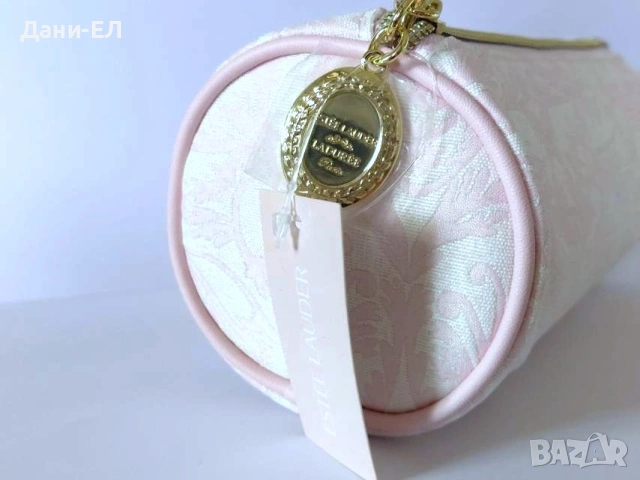 Estee Lauder цилиндричен козметичен несесер в бледо розово, снимка 5 - Други - 54028812