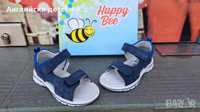 Английски детски сандали естествена кожа -Happy Bee, снимка 4 - Детски маратонки - 46316892