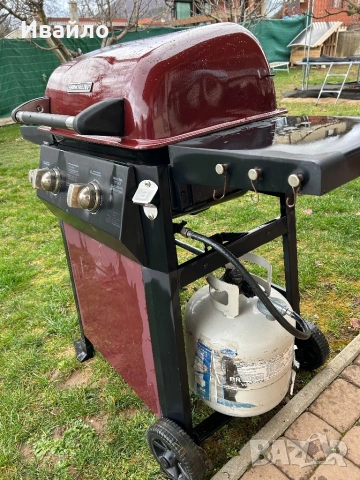 Газово барбекю с вграден котлон+ бутилка, снимка 3 - Барбекюта - 54041155
