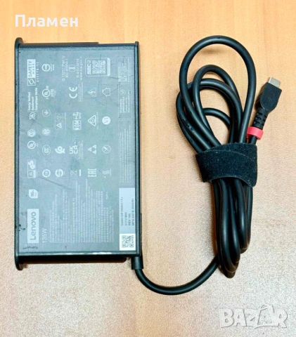  Lenov 135W Charger USB C / Type C – 100% Оригинално, снимка 3 - Лаптоп аксесоари - 53771680