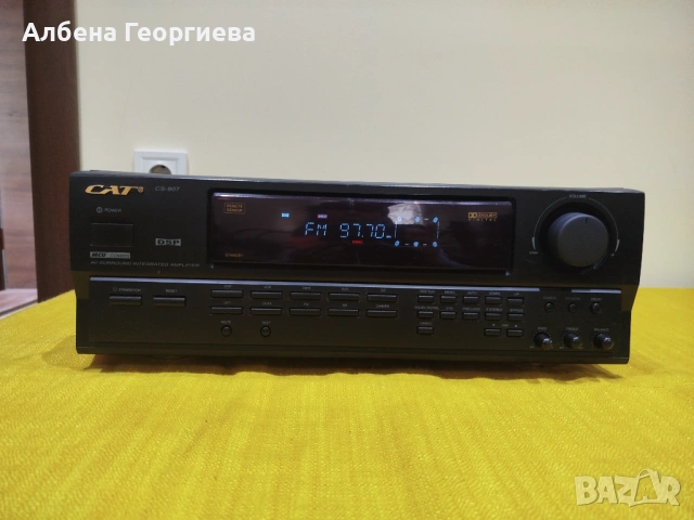 Усилвател с тунер  CAT CS - 907 -120 W, снимка 2 - Ресийвъри, усилватели, смесителни пултове - 53925996