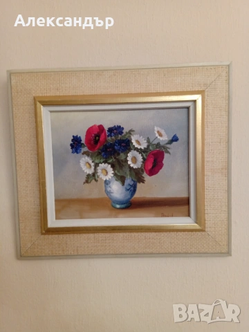 Маслена картина подписана