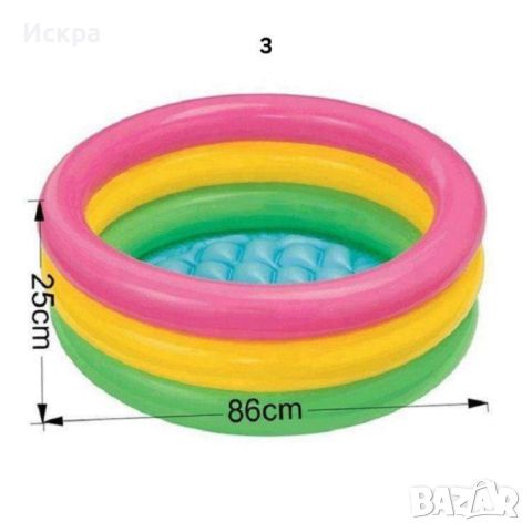Детски надуваем басейн 4 размера , снимка 4 - Басейни и аксесоари - 45333087