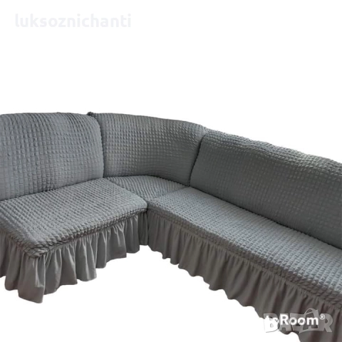 Калъф за кухненски ъглов диван без подлакътници , снимка 7 - Покривки за легло - 38025850