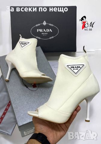 Дамски летни боти Prada - 2 налични цвята Код D556, снимка 6 - Дамски боти - 46811193