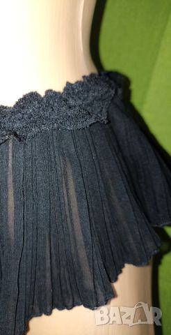 Еротични плисирани бикини в черно L, XL, снимка 5 - Бельо - 45714965