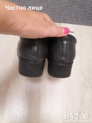 37н.Естествена кожа дамски обувки, стелка 24см., снимка 3 - Дамски ежедневни обувки - 51946625