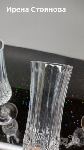 Cristal D’ Arques. Шест броя кристални чаши за шампанско/бяло вино, оловен кристал 150 мл, снимка 12 - Чаши - 46035814