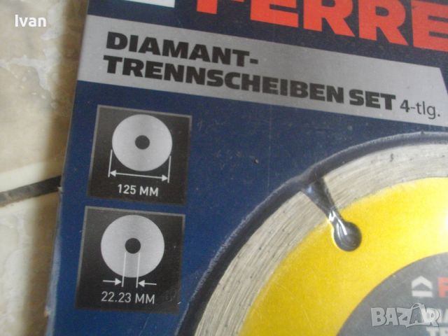 ф125мм Нов Австрийски Диск Диамантен Диамантина За Рязане Тухли/Керемиди/Клинкер/Камък- FERREX, снимка 5 - Други инструменти - 46509766