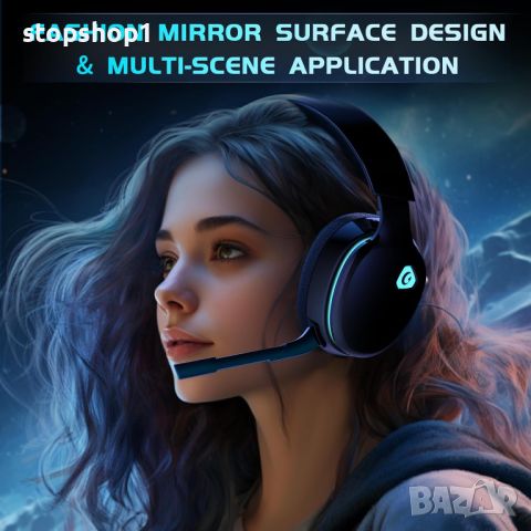 Captain 300 Bluetooth 5.2 gaming headset PC PS5,PS4,Mac,Nintendo Switch , снимка 3 - Bluetooth слушалки - 46674044