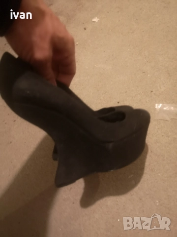 дамски обувки обувки със висок рок 36/38 номер естествена кожа, снимка 3 - Дамски обувки на ток - 51883620