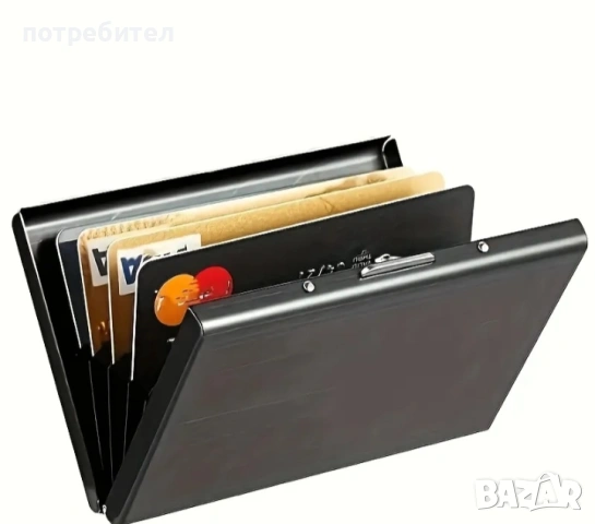 Портмоне за карти за пазарене и банкови карти, защита срещу сканиране, снимка 5 - Портфейли, портмонета - 54145979