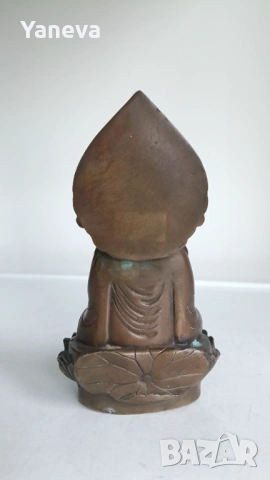 Бронзова статуетка на Гуанин , известна като богиня на състраданието, снимка 6 - Статуетки - 53899127