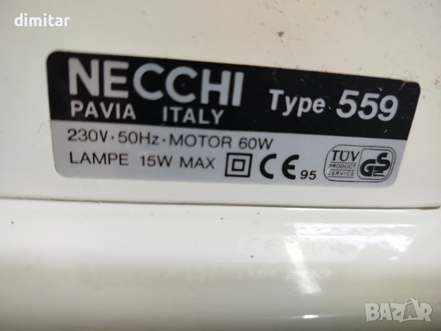 Метална шевна машина NECCHI 559, снимка 10 - Шевни машини - 53721746