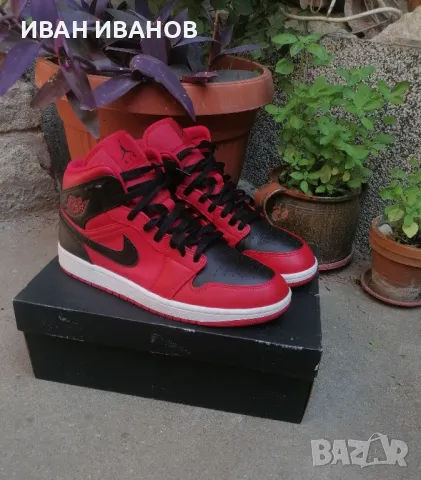 Air Jordan 1 Reverse Bred, снимка 1 - Маратонки - 47048016