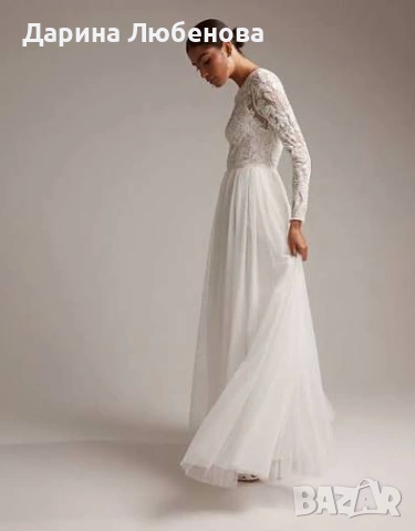 Булчинска рокля ASOS, снимка 3 - Рокли - 54290903