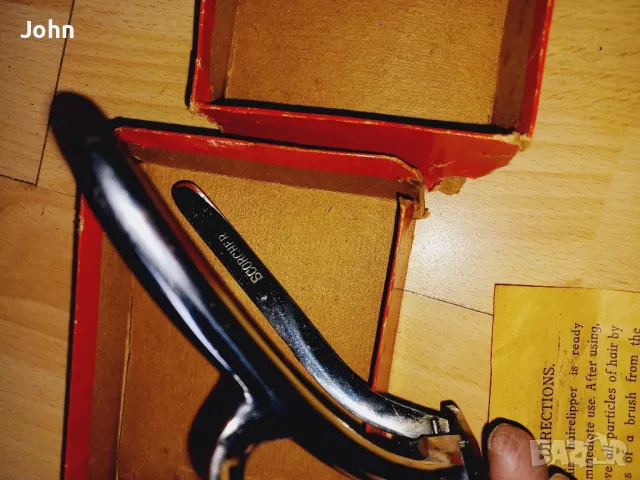 Антика Ръчна Машинка за Подстригване на Коса 1950те Англия, снимка 6 - Други - 49831753