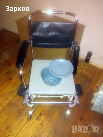 Комбиниран стол за баня и тоалетна БЛУ, снимка 4 - Тоалетни столове - 53505113