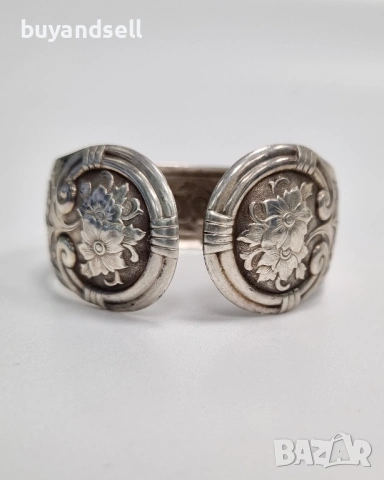 Старо сребро / сребърна гривна, снимка 6 - Гривни - 54204461