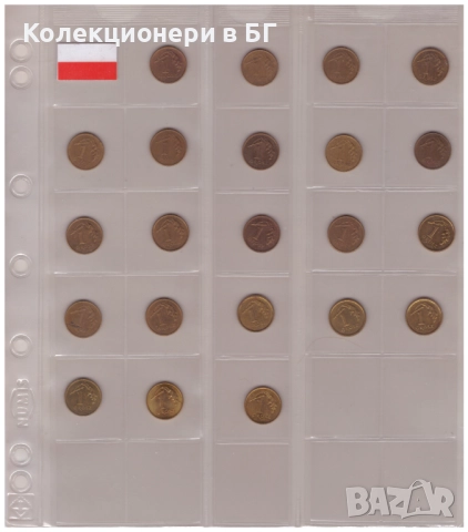 ЛОТ 22 МОНЕТИ ОТ ПОЛША  /БЕЗ ПОВТАРЯЩИ СЕ/