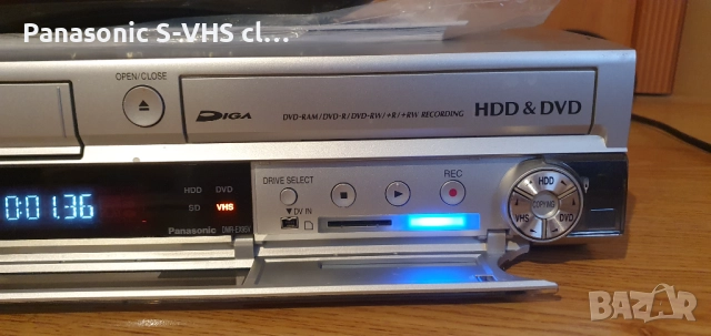 Panasonic DMR-EZ95 DVD/VHS/SD/HDD=250GB HD-1080+HDMI , снимка 5 - Плейъри, домашно кино, прожектори - 52643609