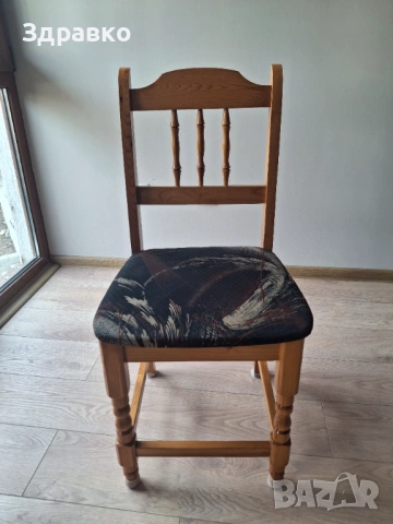 Трапезна маса  и столове от масив, снимка 4 - Маси - 53726614