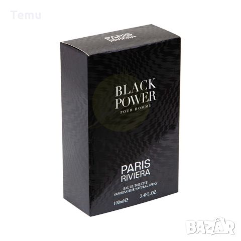Paris Riviera Black Power 100ml EDT Men Black Code. Ароматни нотки: дървесно-ориенталски, свежи, инт, снимка 2 - Мъжки парфюми - 45511227