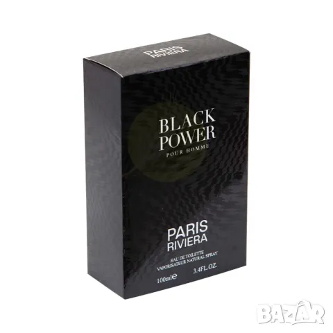 Paris Riviera Black Power 100ml EDT Men Black Code. Ароматни нотки: дървесно-ориенталски, свежи, инт, снимка 4 - Мъжки парфюми - 48920933