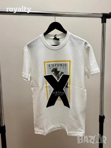Emporio Armani Мъжка Бяла Тениска 