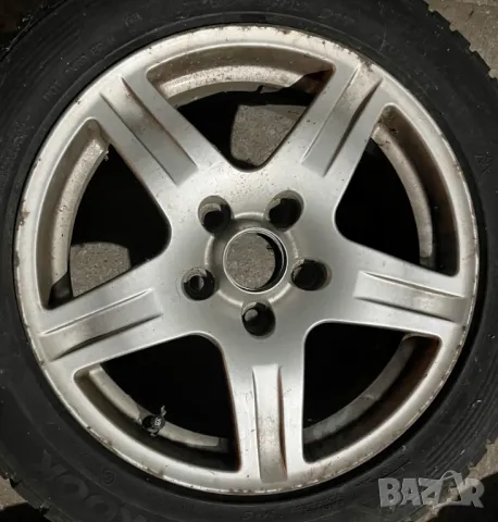4бр. оригинални италиански алуминиеви джанти 16" 5х114,3мм 7J ЕТ35 модел GLO1706зимни гуми 205/55/16, снимка 5 - Гуми и джанти - 50214435