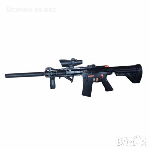 Играчка Gelsoft M416 автомат с аксесоари + гел муниции 