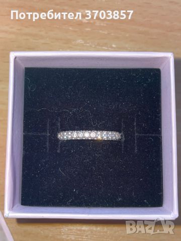 Сребърен пръстен Пандора ОРИГИНАЛЕН, снимка 4 - Пръстени - 45208124