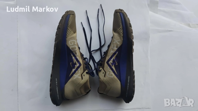 Маратонки 2024 Nike Pegasus Trail4- GORETEX,React Soles- почти нови, цвят Khaki Citron Tint, 120 лв., снимка 9 - Маратонки - 52733385