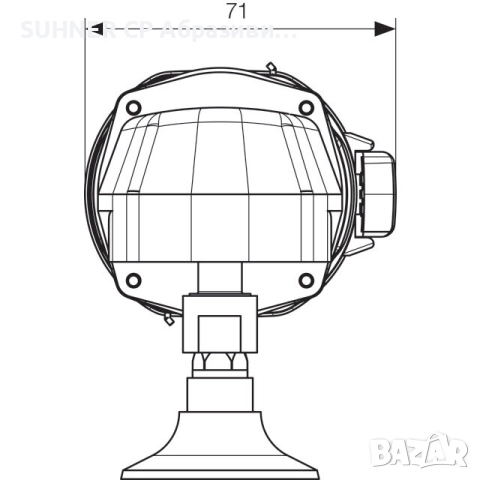 SUHNER UWC 20-R - Мини Ъглошлайф , снимка 3 - Други инструменти - 52094980