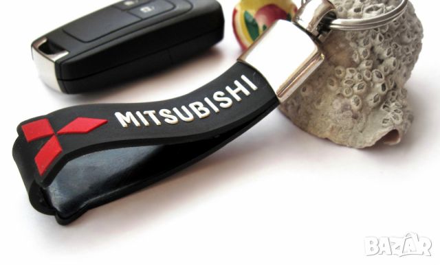 Автомобилен силиконов ключодържател / за Mitsubishi Митсубиши / стилни елегантни авто аксесоари