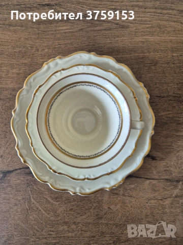 Троен сет за чай, снимка 3 - Чаши - 51524009