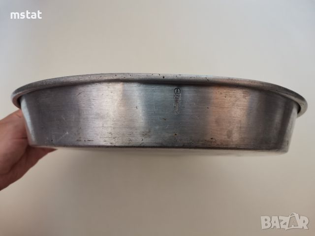 Стара алуминиева тава - 32 см., снимка 2 - Съдове за готвене - 46249337