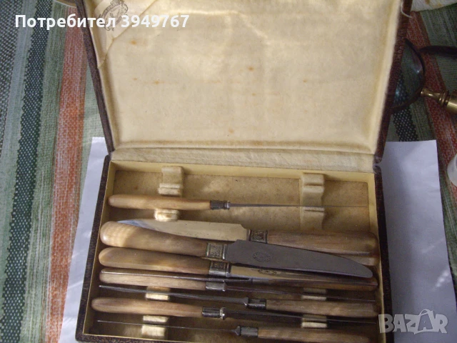 Стари ножчета с кокални чирени., снимка 2 - Антикварни и старинни предмети - 51169094