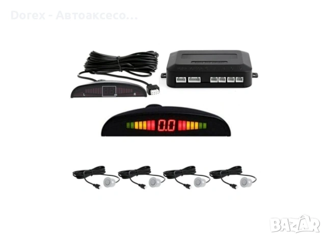 Ултразвуков Парктроник с Четири Датчика и LED Дисплей