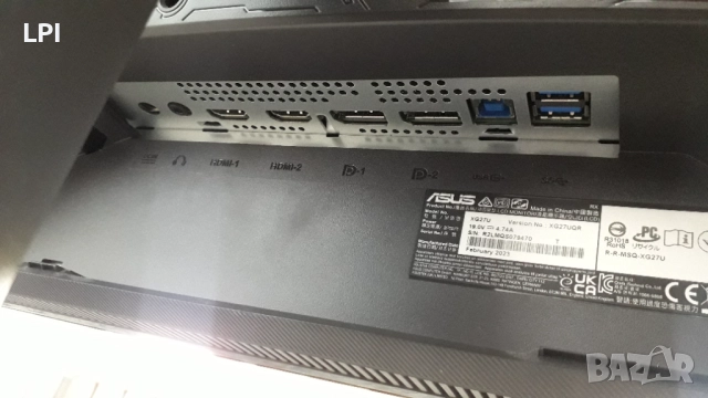 Asus ROG Strix XG27UQR 27" 4k 144hz, снимка 3 - Монитори - 52352596