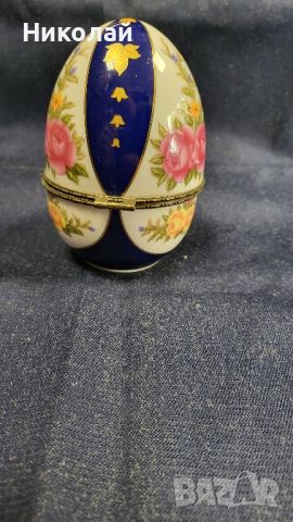 Яйце бижутерка Лимонж Франция , снимка 1 - Декорация за дома - 45472705