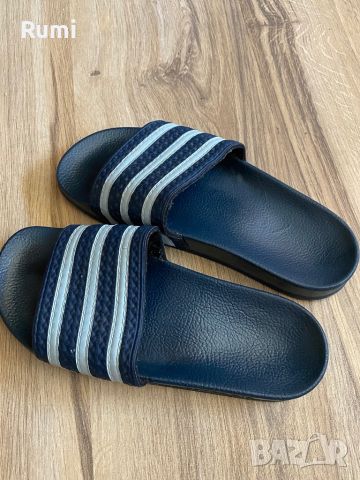 Оригинални синьо/бели чехли adidas Adilette ! 38 н, снимка 6 - Чехли - 46286689