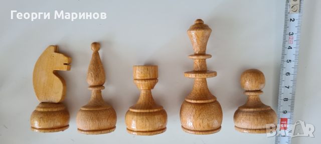 Дървени фигури за шах (не са комплект), снимка 5 - Шах и табла - 46317641