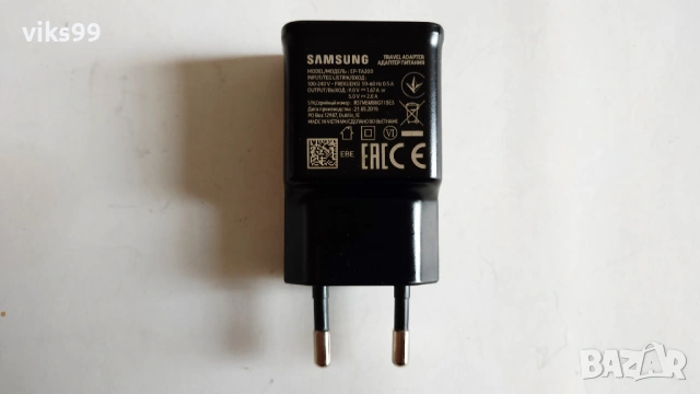 Оригинално зарядно Samsung EP-TA200 + Кабел, снимка 3 - Оригинални зарядни - 53338208
