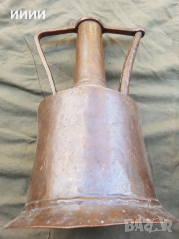 Османски бакърен ибрик гюм чайник, снимка 4 - Антикварни и старинни предмети - 53927379