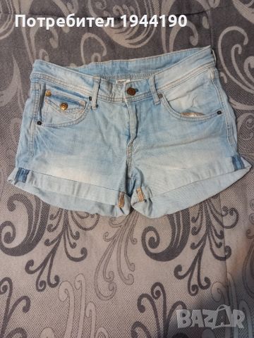 Къси дамски панталонки H&M DENIM, снимка 1 - Рокли - 46367034