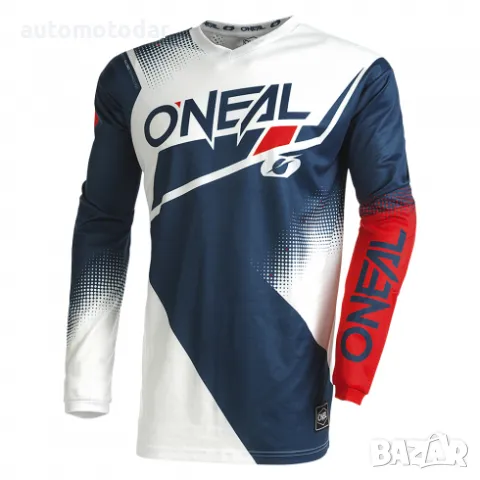 Мотокрос джърси O'NEAL RACEWEAR V.22 BLUE/WHITE/RED, снимка 1 - Аксесоари и консумативи - 48755705